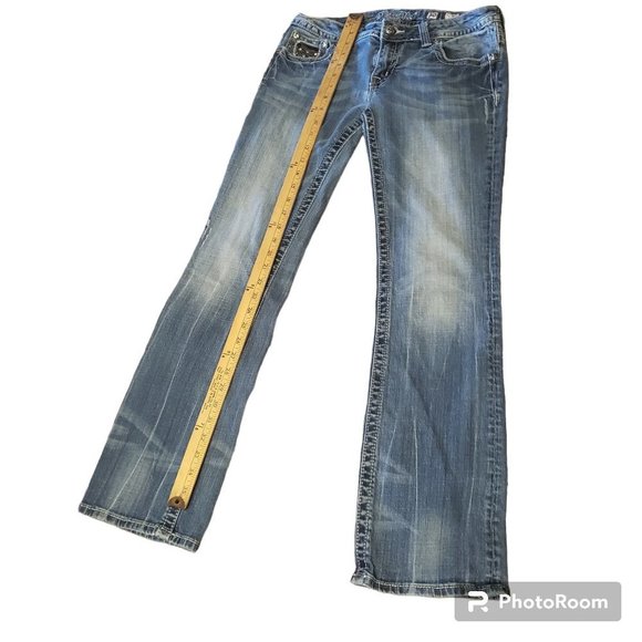 Miss Me Bootcut JP 6063BV Light Blue Distressed Jeans (30) - Picture 3 of 8